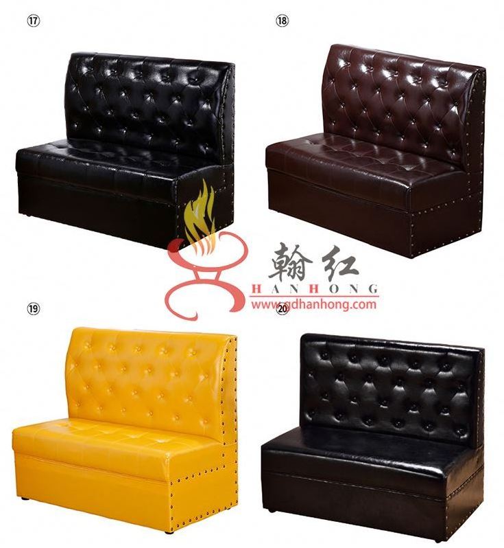 custom made leather restaurant sofa, booth seating