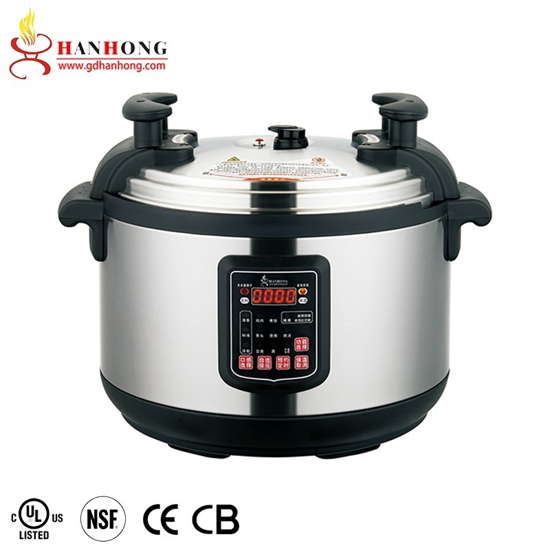 Hot Sale Large capacity 17L 21L 25L 33L 45L 55L 65L multicooker commercial industrial stainless steel electric pressure cooker