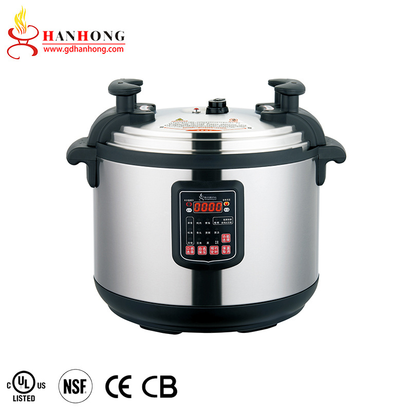 Certificate 17L 21L 25L 33L 45L 55L 65 Lite Commercial Stainless Steel Cooker Pressure Cookware Electric Pressure Cooker