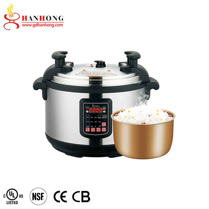 Manufacturer custom17L 21L 25L 33L 45L 55L 65 liter stainless steel housing industrial commercial electric pressure cooker