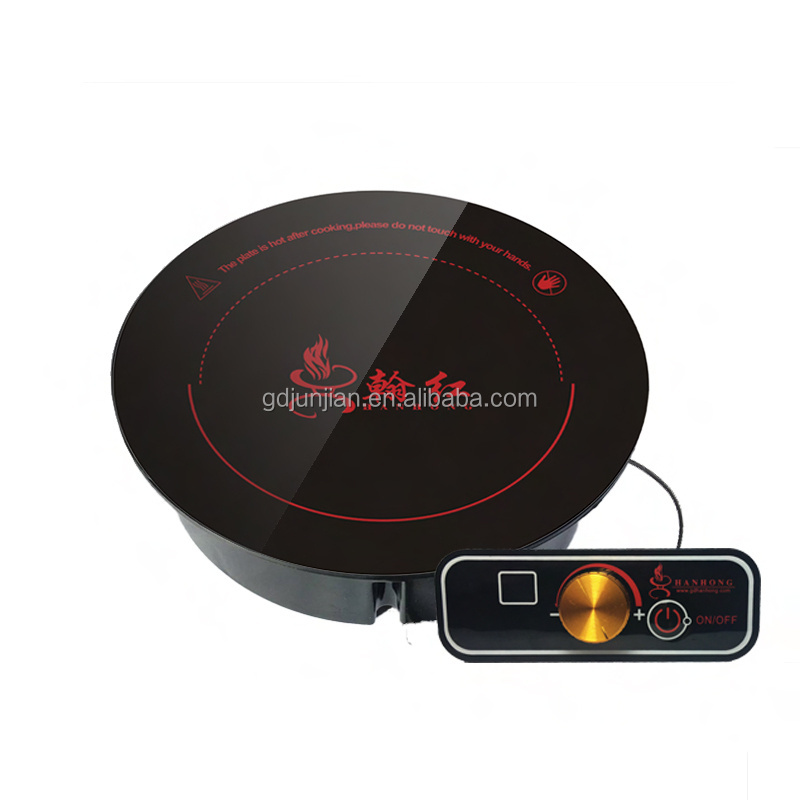 Shabu Restaurant Induction Cooker For Hot Pot 195mm outer control