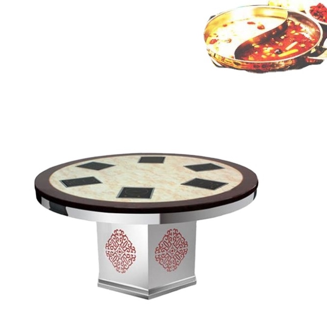 Wholesale Stainless steel outdoor Korean camping hot pot table