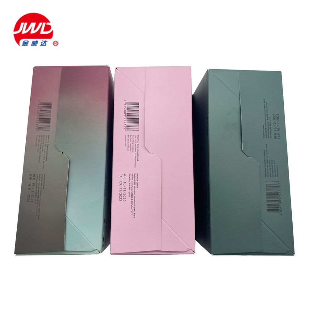 Convenient used  daily protector sterile white paper box packaging for medical mask