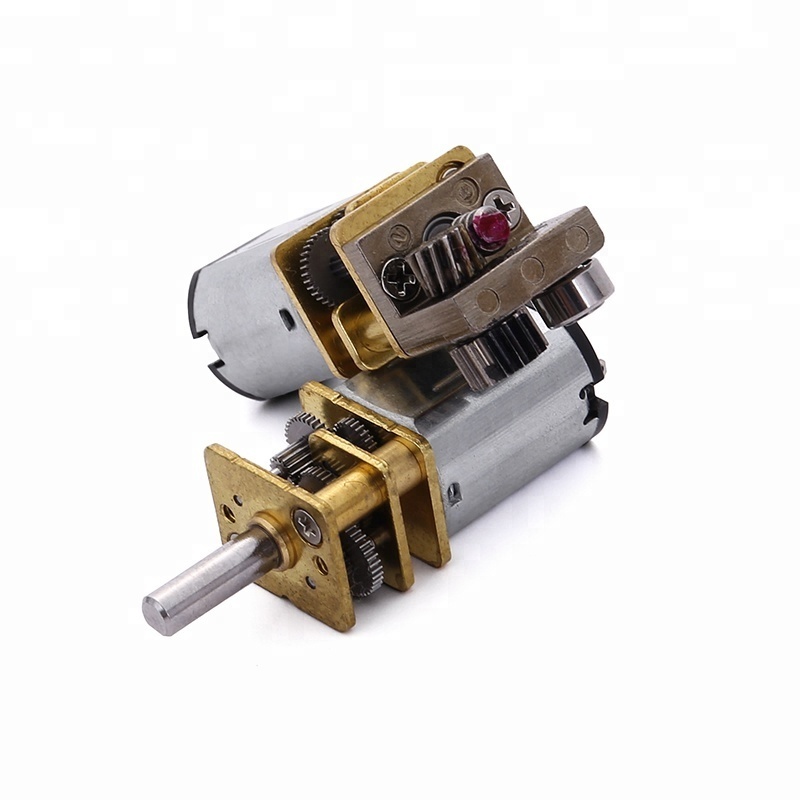 High Torque Long Shaft Reducer Mini Brush 12v N20 DC Worm Gear Electric Customized Motor