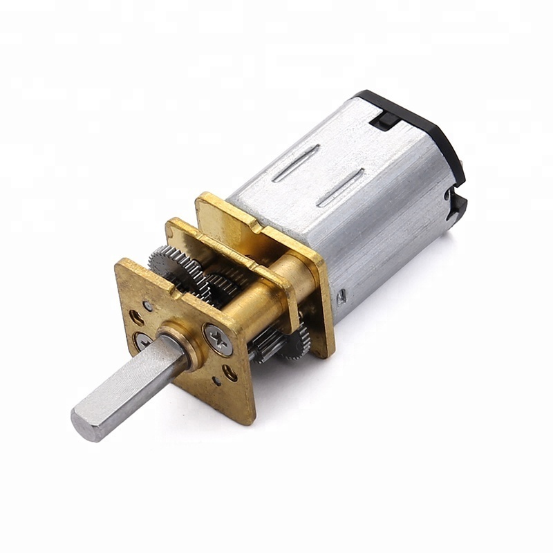 High Torque Long Shaft Reducer Mini Brush 12v N20 DC Worm Gear Electric Customized Motor