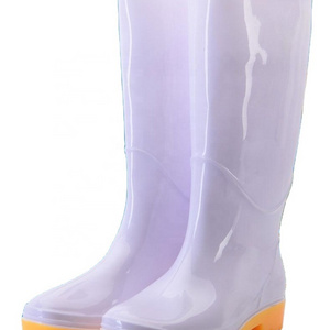 Food  Industry  Rain Boots White  Wholesale  Natural  Rubber  PVC Silicone Slip-Resistant Gumboots   For  Men