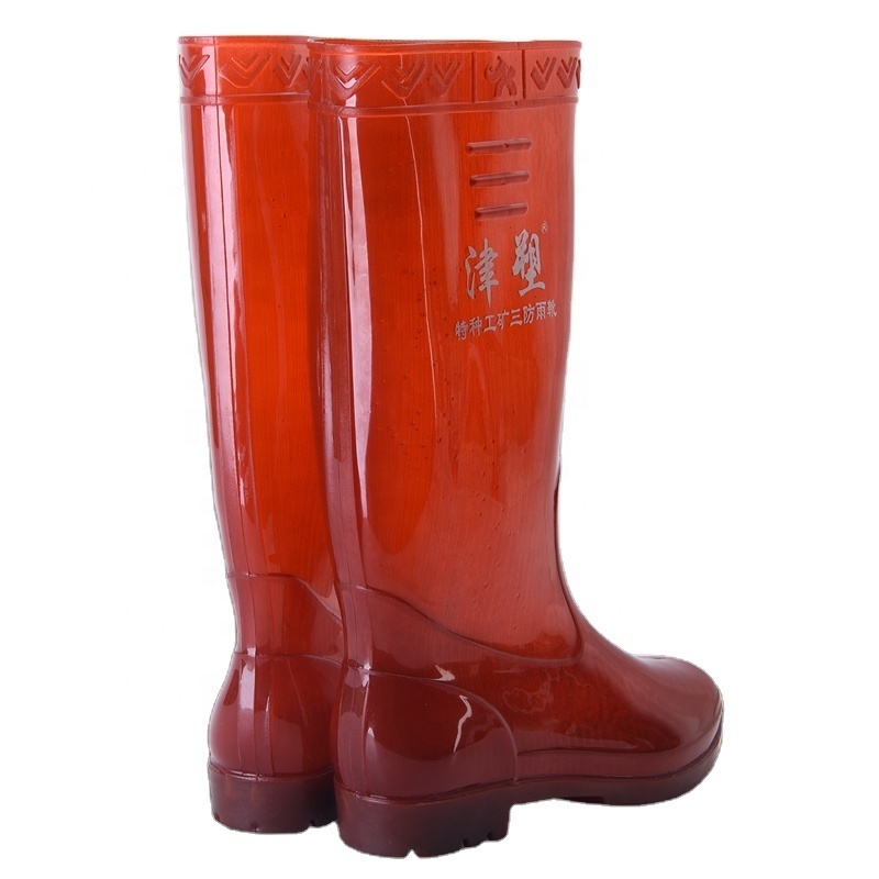 High quality  Profession  Wholesale Outdoor Work gumboots Antistatic  Chemical  Resistant  PVC  Safety  Waterproof  Boots