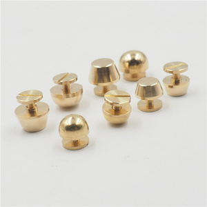 Wholesale Metal Screw Button Studs brass Rivet For Leather Bag