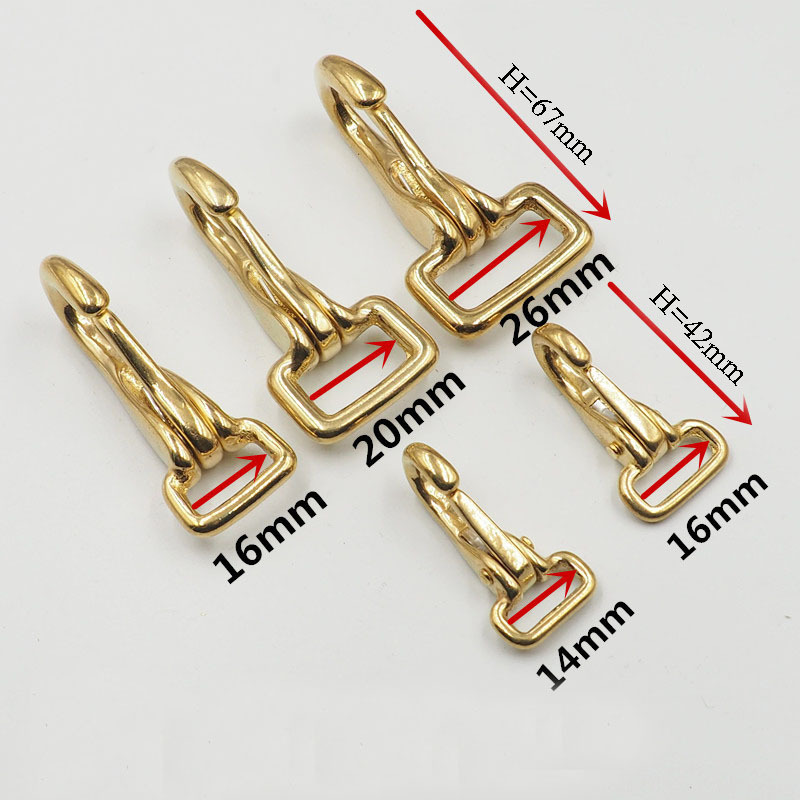 Wholesale custom dog snap hook buckle metal  trigger brass spring swivel lobster clasp snap hook