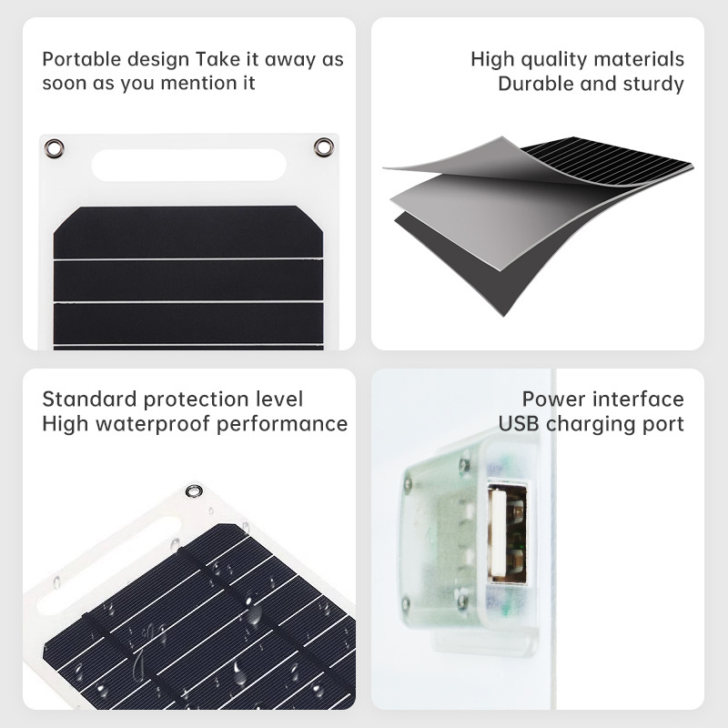 Mini solar panels 10 watt solar panel 10W  PERC mono solar panel USB Mobile Phone For Outdoor