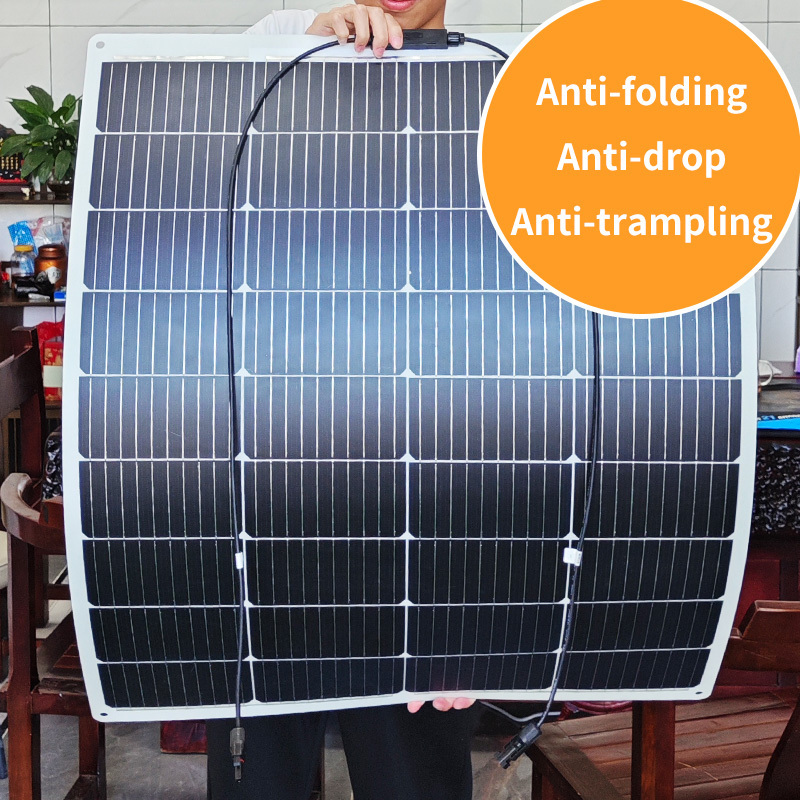 Portable 42V Solar Souple Etfe Semi Small 100 Watt Foldable 40W 100W 200W  Pv Flexible Solar Panels