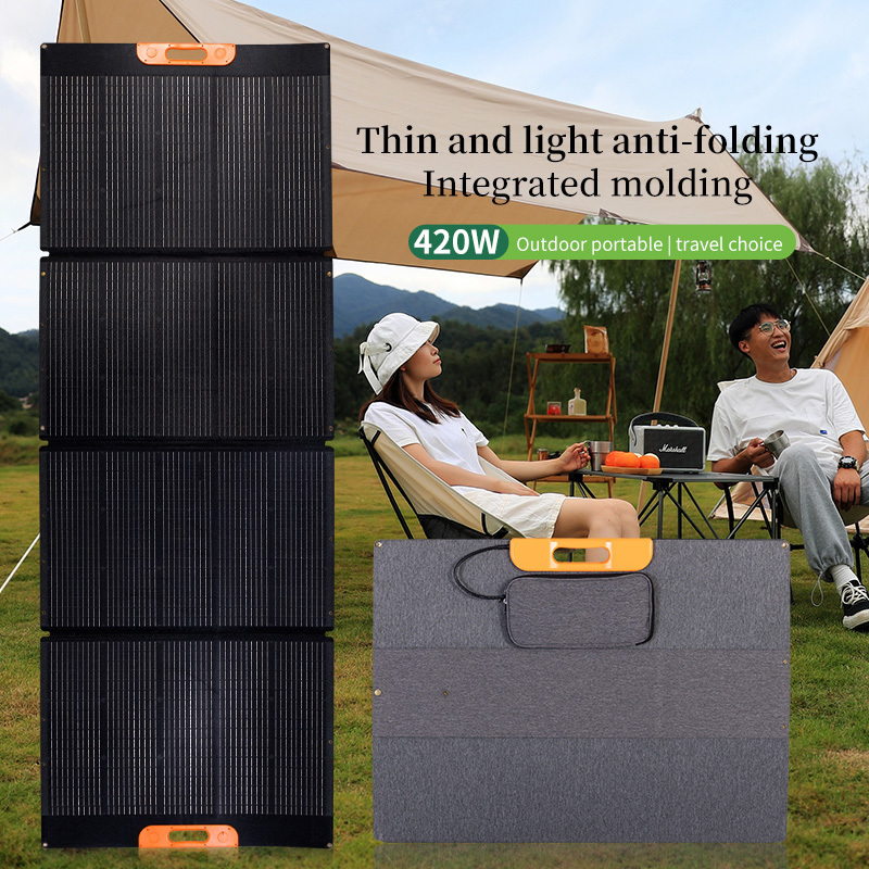 420W Solar Flexible Foldable Solar Panel For Camping Boat RV Travel Home Car