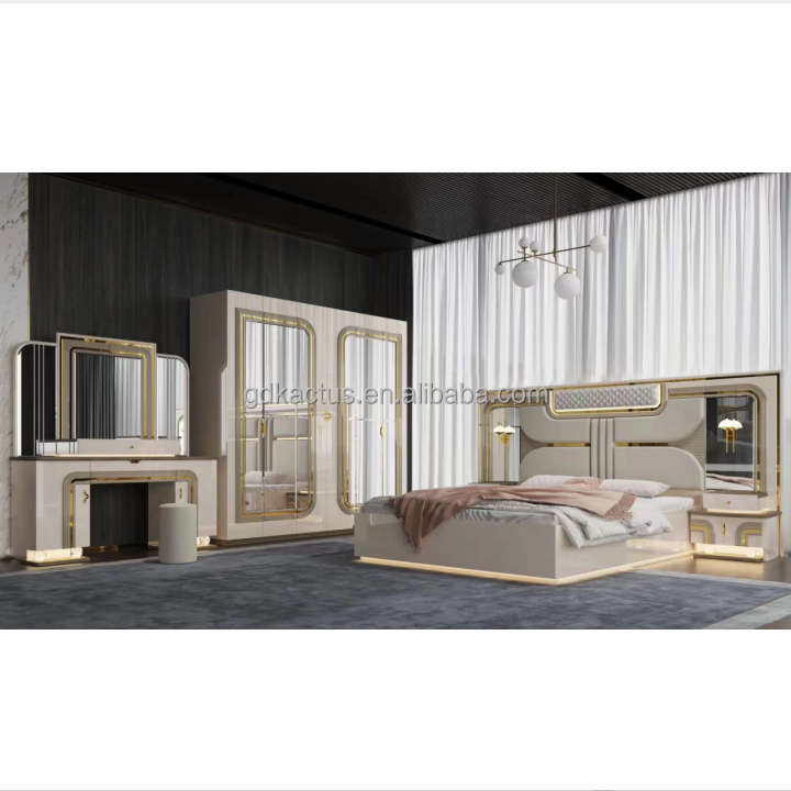 2023 brand new design full bedroom set cheap King Size luxury bedroom furniture set home use modern bedroom