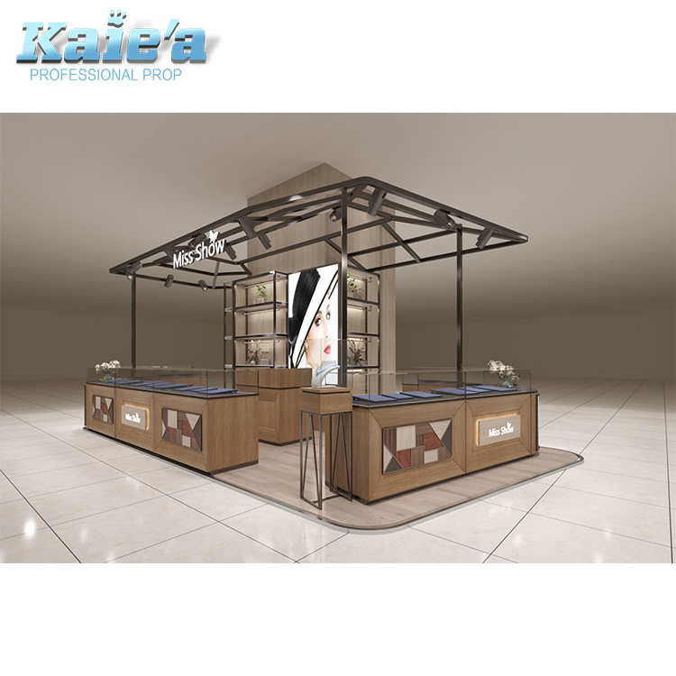 Jewelry showcase display ideas Luxurious jewelry kiosk display furniture showcase for sale