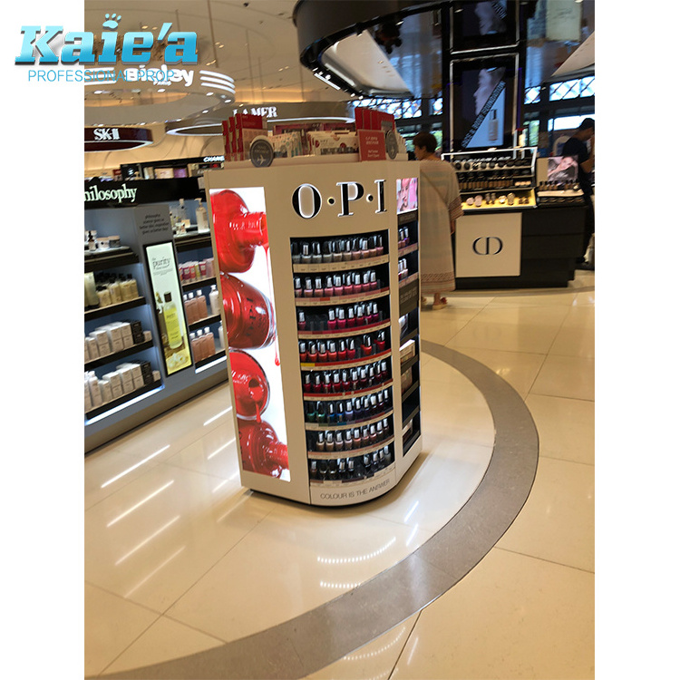 Cosmetic Display Stand Fragrance Oil Perfume Shop Display Showcase With Stand Ideas For Shop Kiosk Design