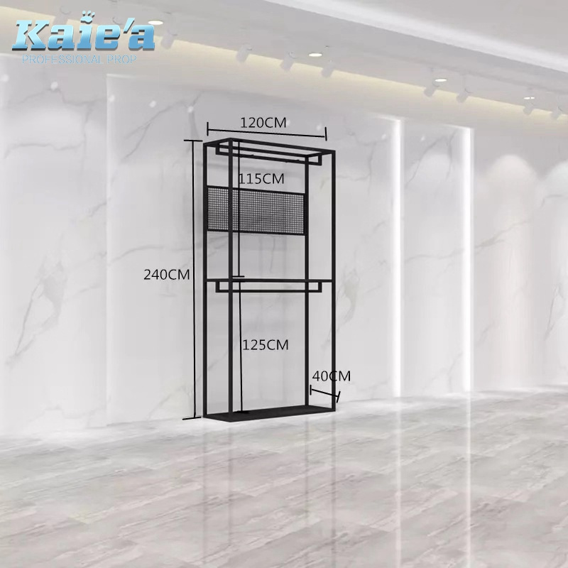 Metal hanging clothes display stands men's garment rack cloth hanger stand