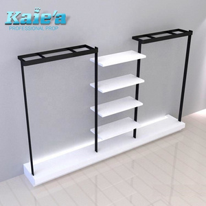 high glossy finished retail clothing metal shop fitting display rack