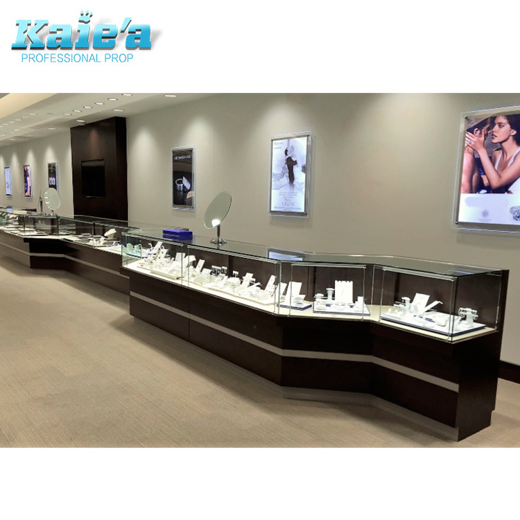 Modern Design Customized Jewellery Shop Furniture Jewelry Shop Interior Display Counter For Jewellery Shop Design