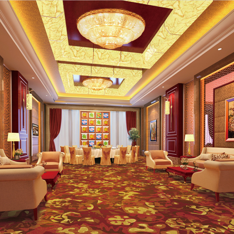 3D Printed Hotel Casino Floor Carpet Istanbul Customer Commercial Axminster Indoor Roll Custom Carpets For Tradeshow