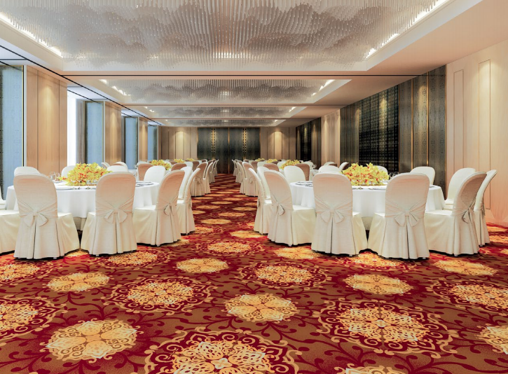 new design fire rating water proof wall to wall restaurant floor carpet custom made into design and size