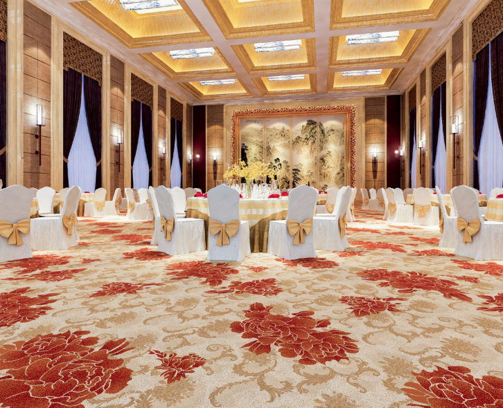 new design fire rating water proof wall to wall restaurant floor carpet custom made into design and size