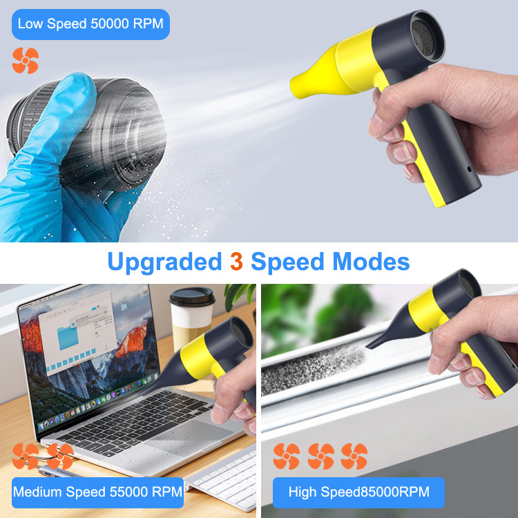 Multi-functional wireless jet fan electric dust blower 2 in 1 mini vacuum cleaner & dust blower fan