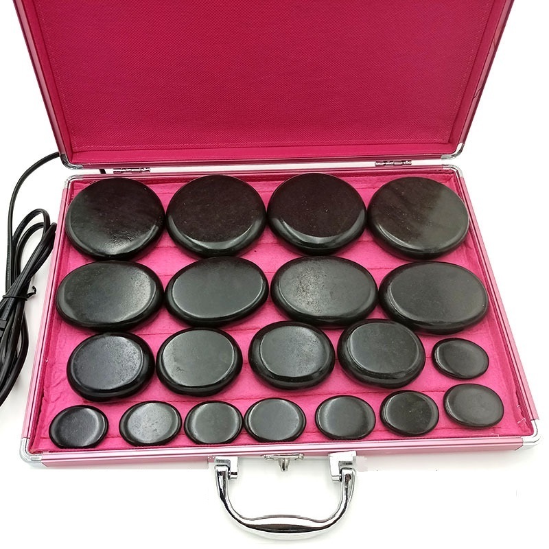 Hot Stone Massage Warmer Set Electric Professional Spa Hot Stones Heater Kit Basalt Hot Stones Massage Set