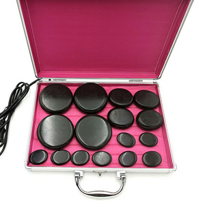 Hot Stone Massage Warmer Set Electric Professional Spa Hot Stones Heater Kit Basalt Hot Stones Massage Set