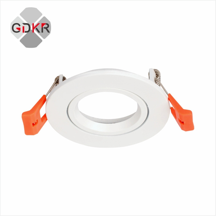 GUPO Aluminum Easy To Install Front Opening Led Ceiling Light GU10 Lampshade MR16 Led Ceiling Spotlight Lamp Frame