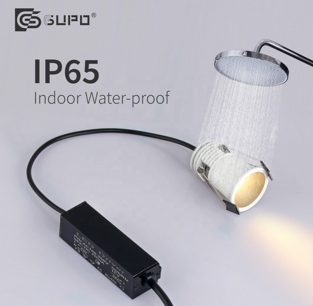 GUPO Factory Recessed IP65 3W Mini LED Spotlight IP44 Water Proof Shower Room Down Light 10 / 24 / 36 Degrees IP65 Lighting