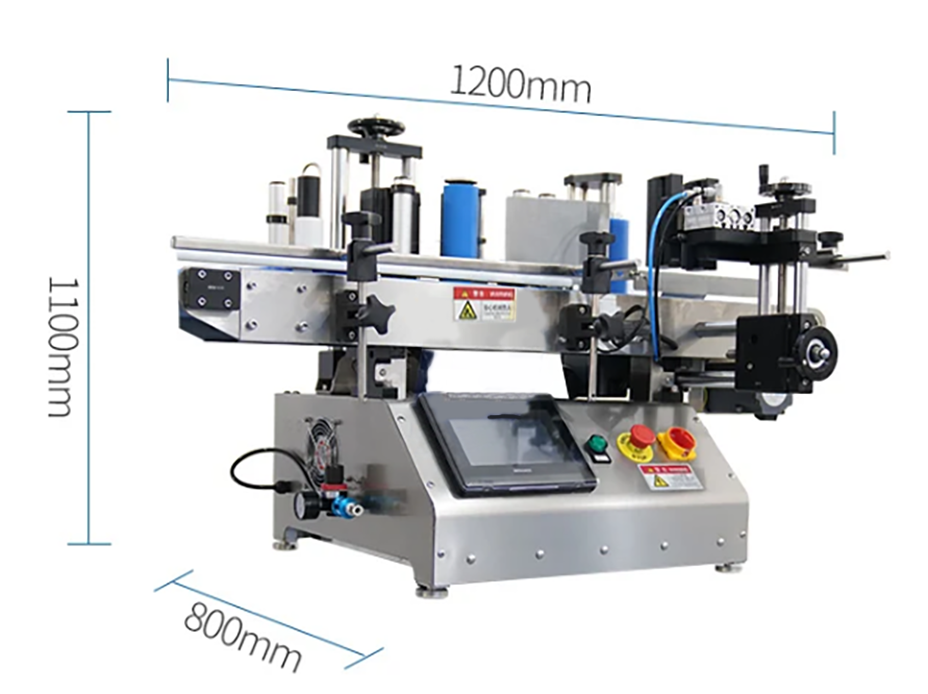 Fully Automatic High Speed Digital Control 2 Sides Labeling Machine Sticker Label Applicator