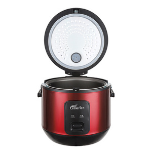 1.8L Red Tinplate Automatic Quick Cook Keep Warm Portable Electric Rice Cooker With Non Stick Inner Pot