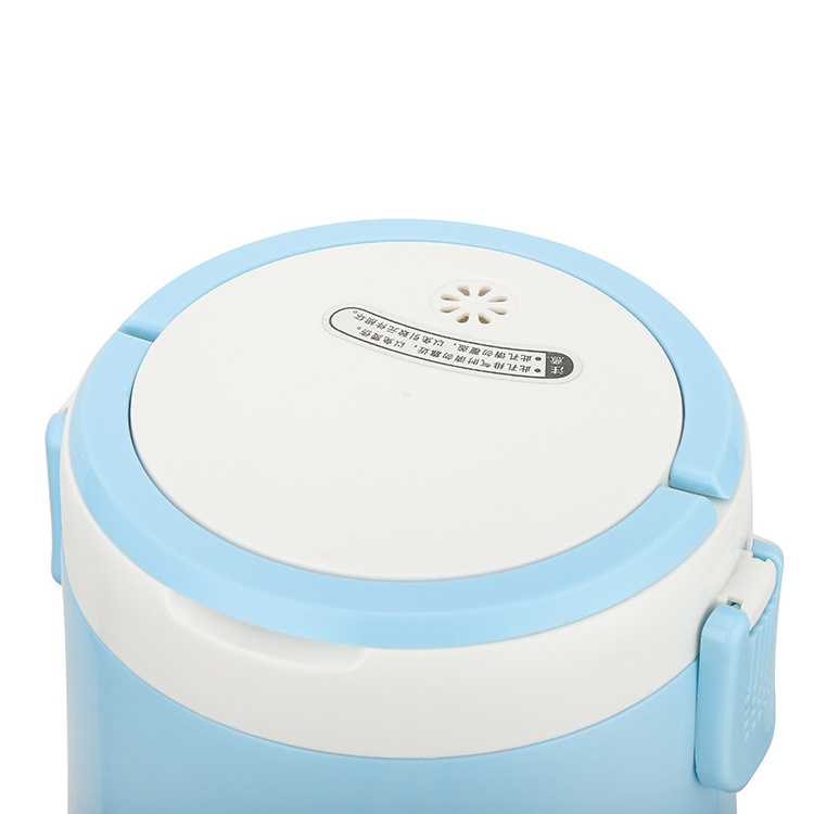 Wholesale Cylinder 0.6L Blue Mini Digital Multifunction Portable Electric Rice Cooker With Non Stick Inner Pot