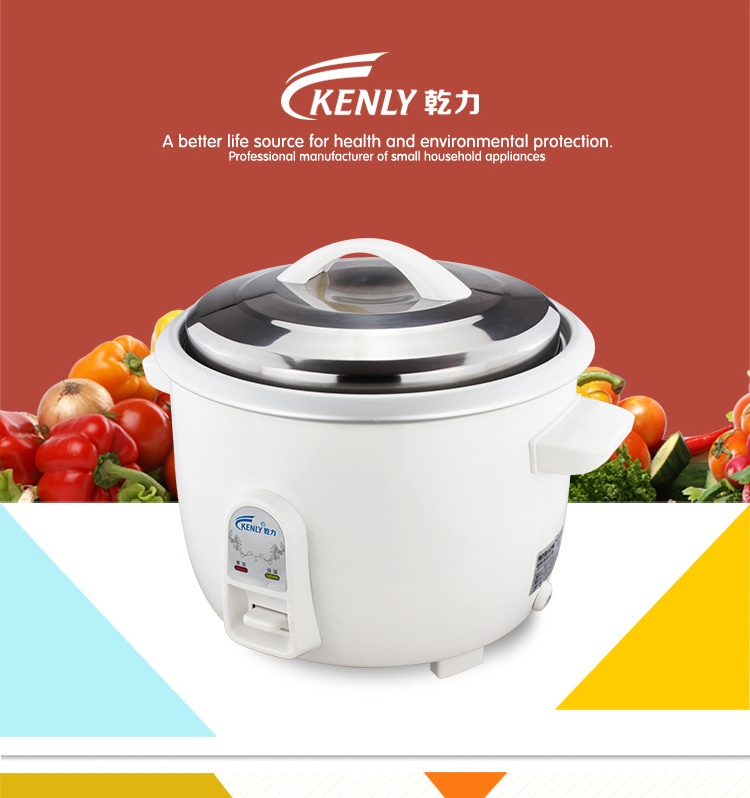 Factory cheap price big volume commercial kitchen appliances drum rice cooker 10 liter drum shape