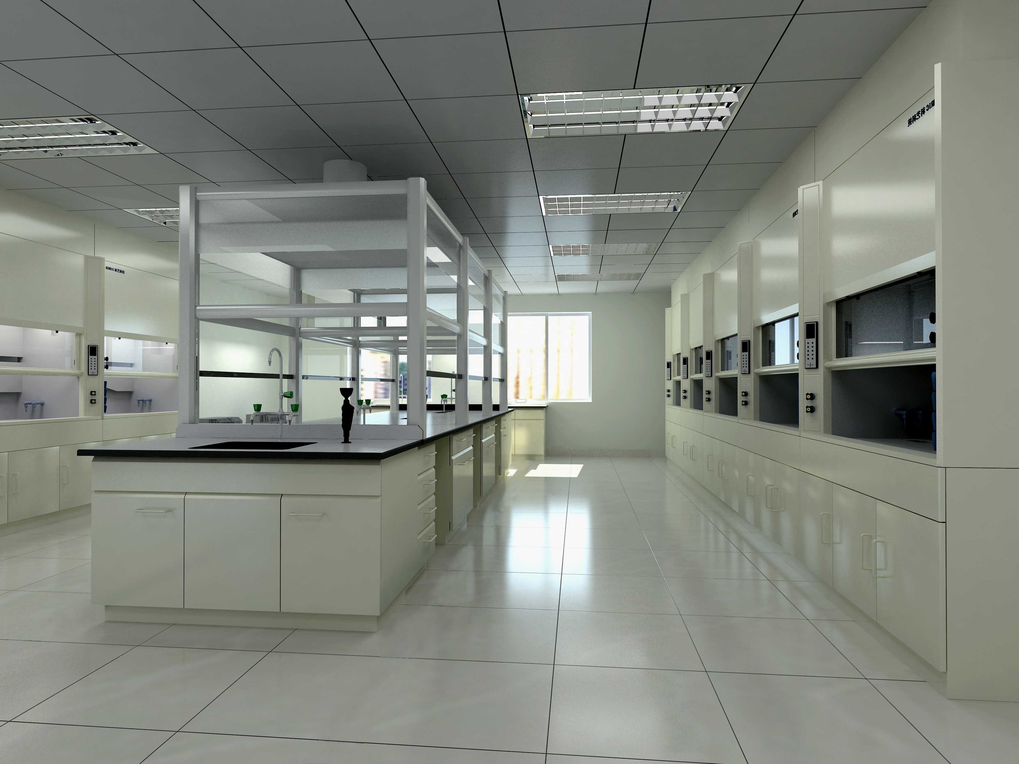 Laboratory Corner table lab bench workstation work bench cabinets