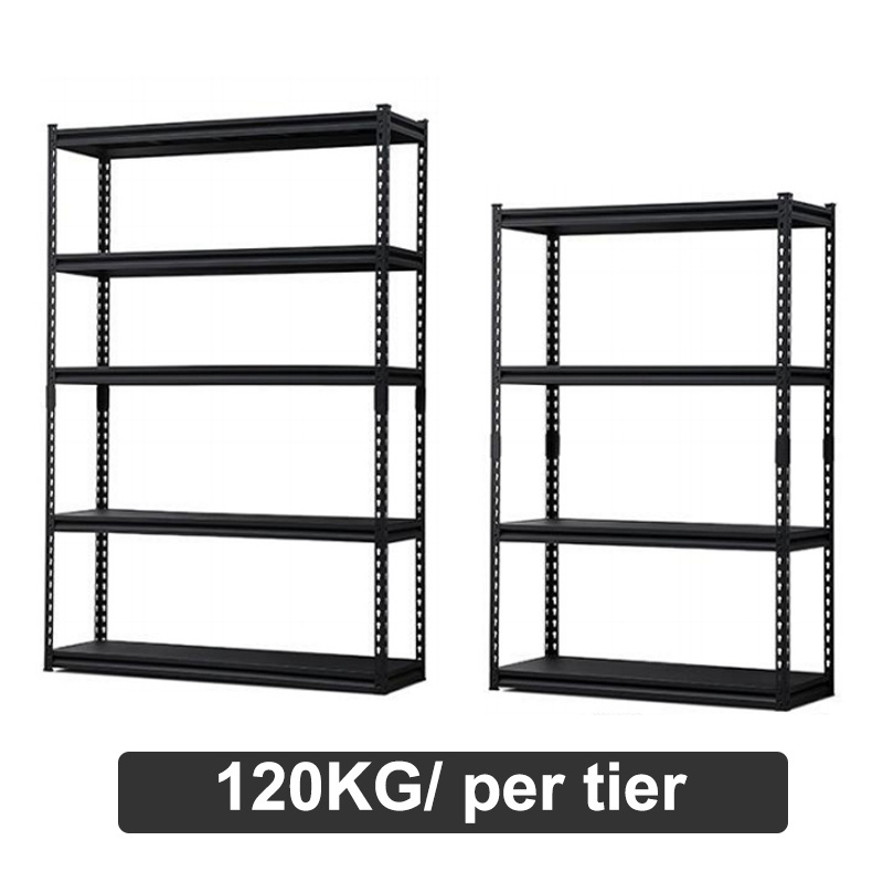 2 Bays 5 Tiers Heavy Duty Shelving Steel Racking Unit Metal Garage Shelf