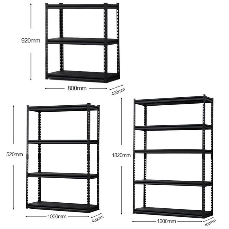 2 Bays 5 Tiers Heavy Duty Shelving Steel Racking Unit Metal Garage Shelf