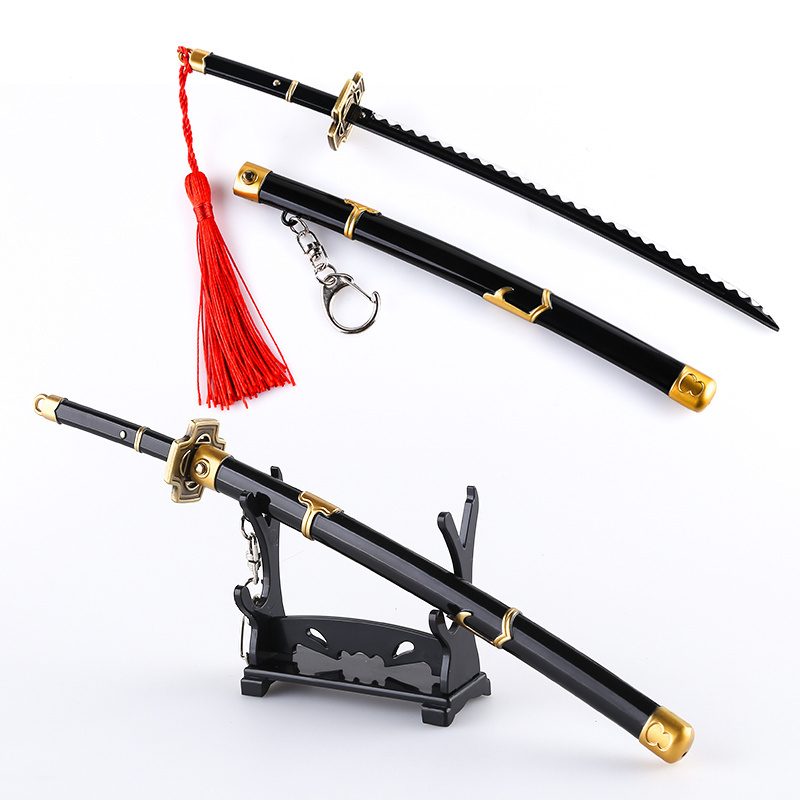 Luxury Gift or Collection Metal Sword model keychain of One Pieces From Manufacture