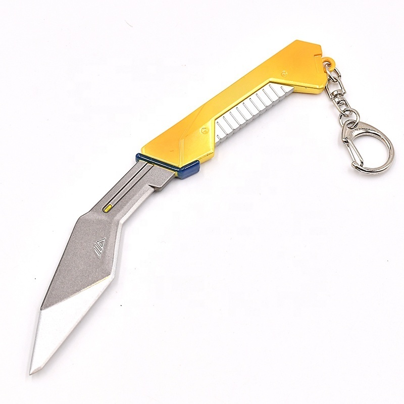 New Style Metal Keychain of Popular Game Valorants Karambit Knifes Weapons Toy Key Chain for Key or Bag Creative Decoration