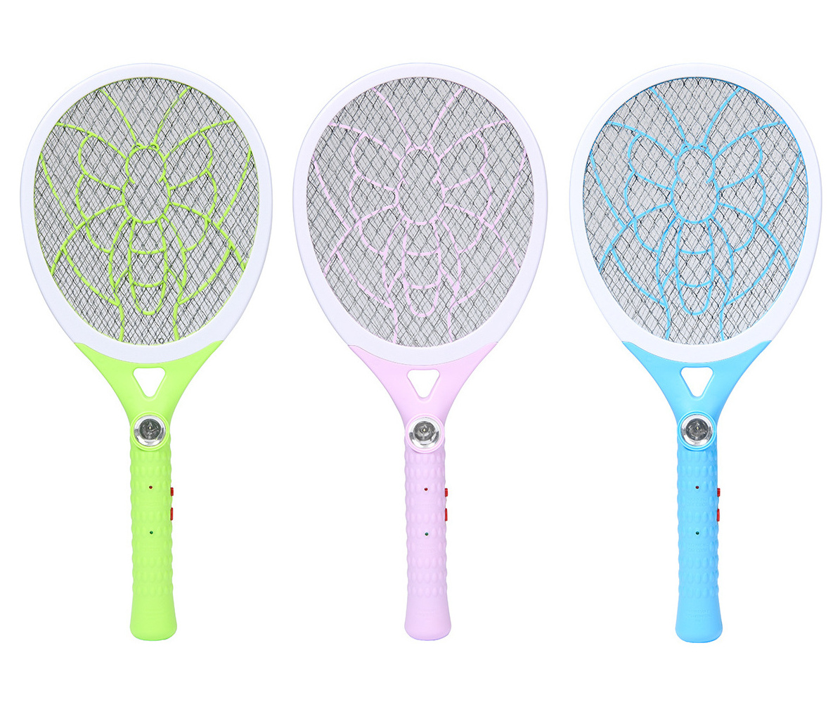 Rechargeable Electric electric fly mosquito swatter with LED lights Anti Mosquito Killer Mosquito Racket/bat/swatter