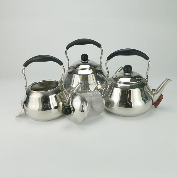 guangdong kingkong 2L  Cool Cute Modern Stainless Steel Kettle Tea Pot Tea Kettle Teapot for Electric or Gas Stove Top