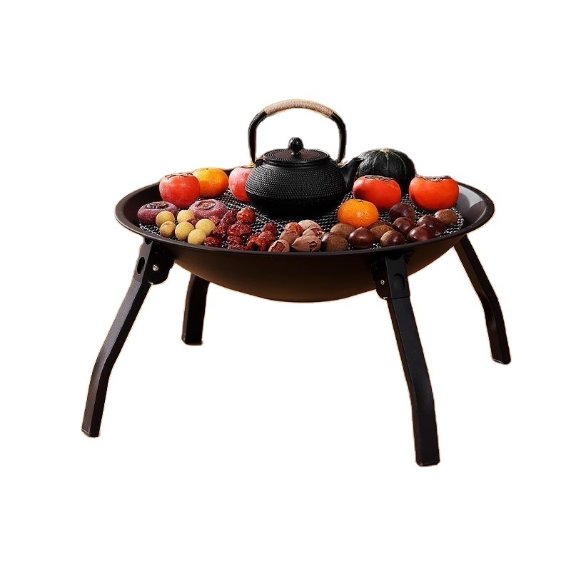 Winter Outdoor Indoor Brazier Wood Hot Sales Cast Iron Wood Burning Fire Pit Camping Fireside Home Heater Stove BBQ Fire Pit