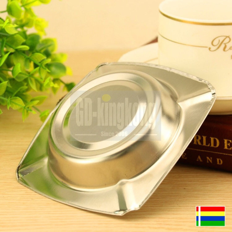 410 Hot sale Windproof smoking accessories southeast market low moq metal Stainless Steel Ashtray with custom logo