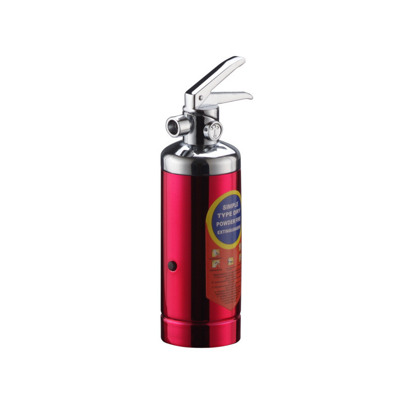 Gk Creative open flame flashlight fire extinguisher lighter inflation Refillable Gas Lighter With Laser Light