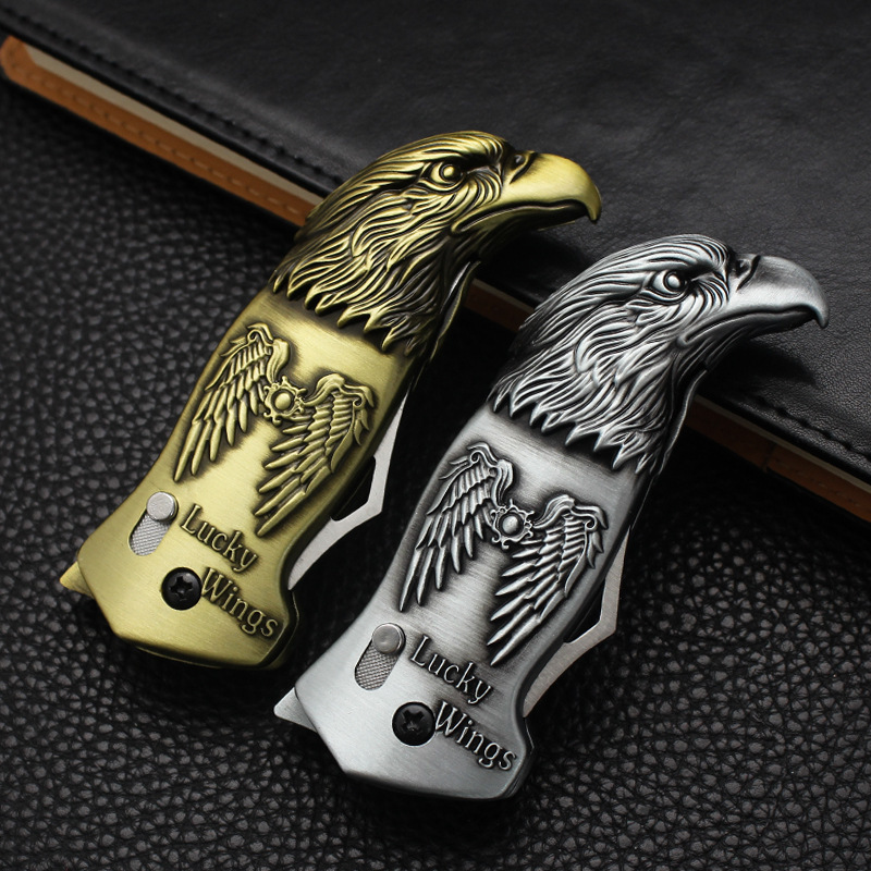 Eagle Head Cigarette Set Creative Metal windproof lighter cigarette set metal portable Outdoor Windproof Cigarette Lighter