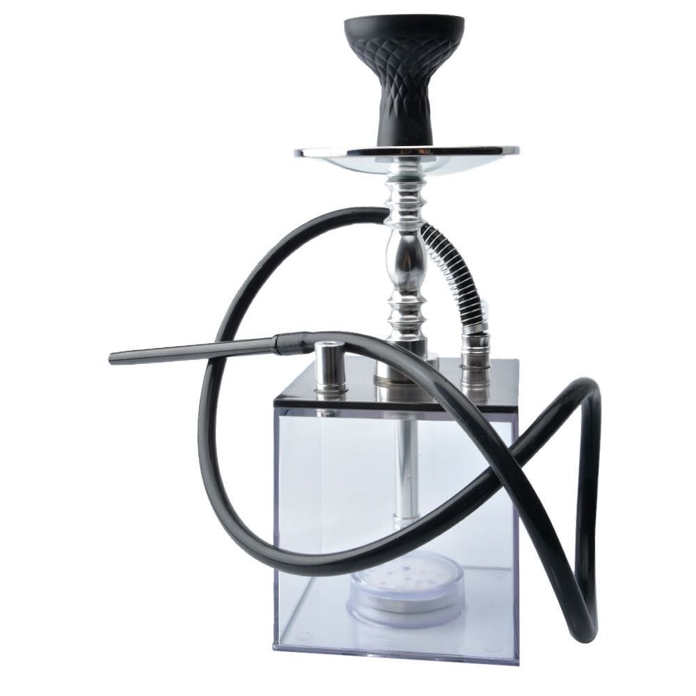 Led Acrylic Light Shisha Fancy Hokkah afzal hookah flavors saudi arabia hookah Tobacco Smoking Square With Hookah Set