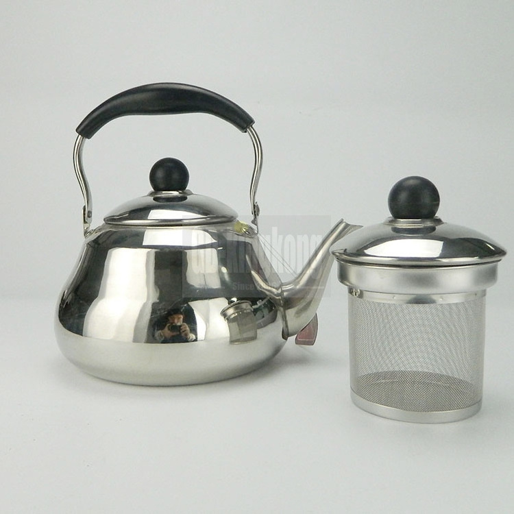 guangdong kingkong 2L  Cool Cute Modern Stainless Steel Kettle Tea Pot Tea Kettle Teapot for Electric or Gas Stove Top