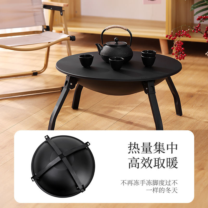 Winter Outdoor Indoor Brazier Wood Hot Sales Cast Iron Wood Burning Fire Pit Camping Fireside Home Heater Stove BBQ Fire Pit