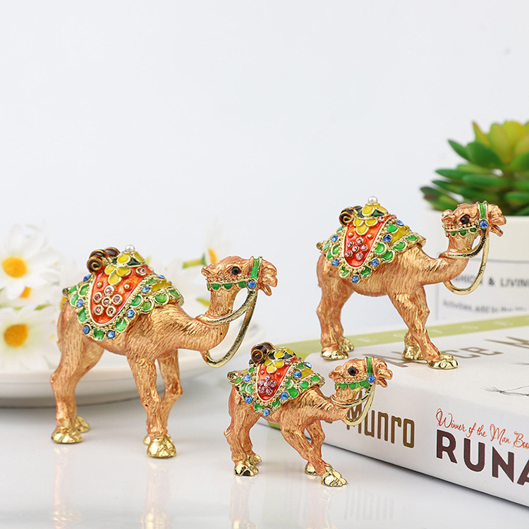 Camel Toy/egypt Figurine Cheap Set Price Korea Animal Alloy Enamel Cartoon Cute Camel Brooch Pin Jewelry Box,trinket Box/plush