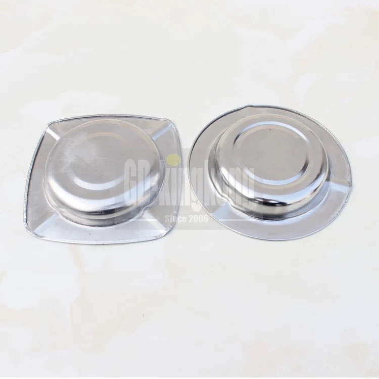 410 Hot sale Windproof smoking accessories southeast market low moq metal Stainless Steel Ashtray with custom logo